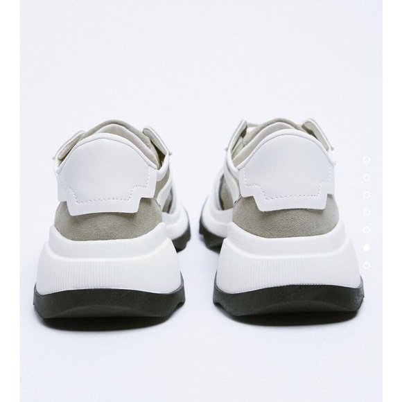 Zara Contrasting leather sneakers - Picture 5 of 10